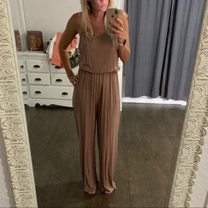 Kori Brown Cotton Jumpsuit (M)